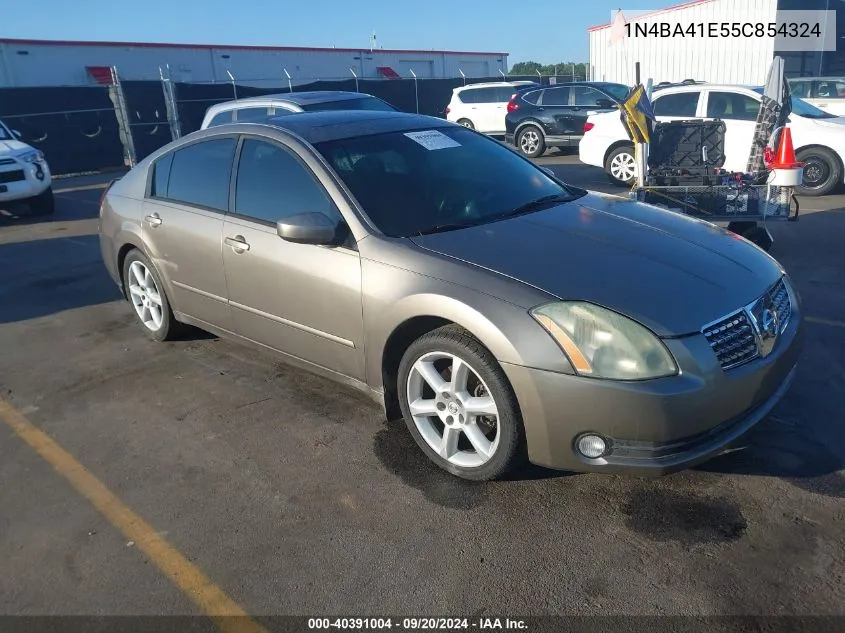 2005 Nissan Maxima 3.5 Sl VIN: 1N4BA41E55C854324 Lot: 40391004