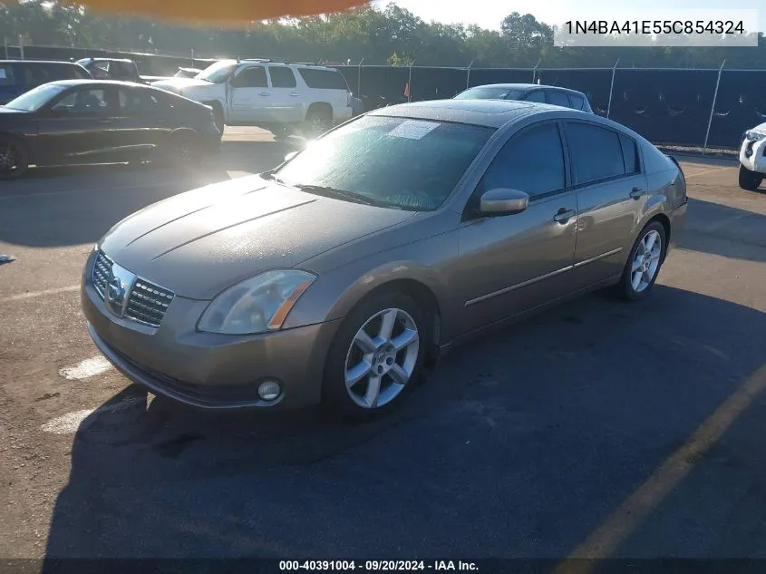 2005 Nissan Maxima 3.5 Sl VIN: 1N4BA41E55C854324 Lot: 40391004