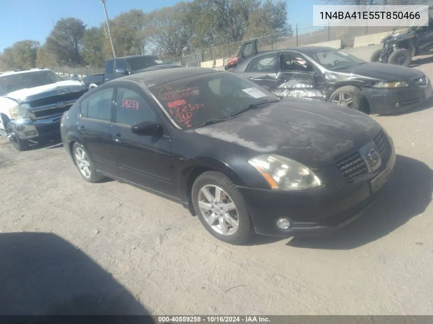 2005 Nissan Maxima 3.5 Se/3.5 Sl VIN: 1N4BA41E55T850466 Lot: 40559258