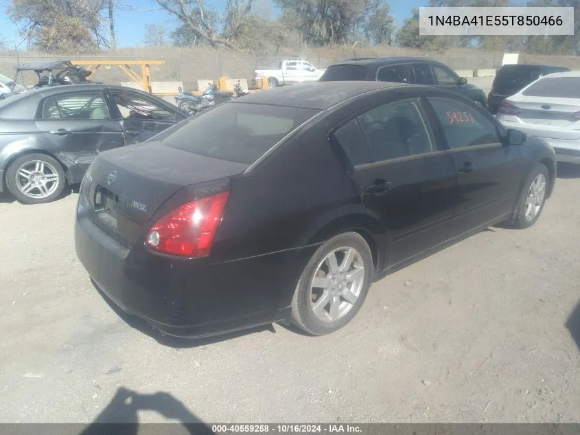 2005 Nissan Maxima 3.5 Se/3.5 Sl VIN: 1N4BA41E55T850466 Lot: 40559258