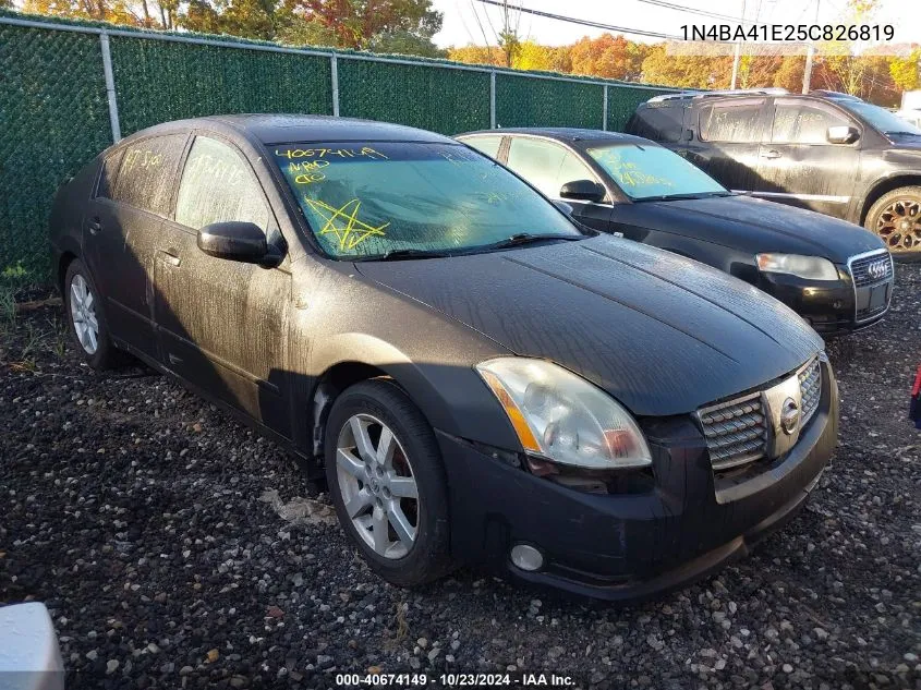 2005 Nissan Maxima 3.5 Sl VIN: 1N4BA41E25C826819 Lot: 40674149