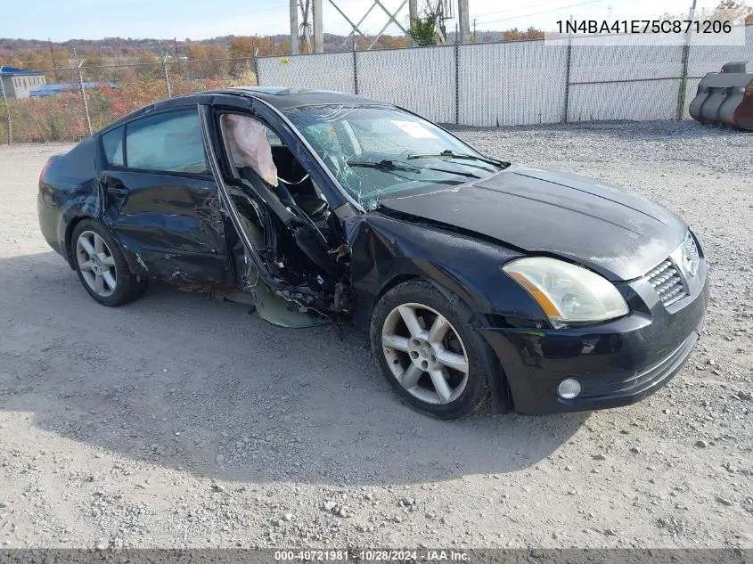 2005 Nissan Maxima 3.5 Se VIN: 1N4BA41E75C871206 Lot: 40721981