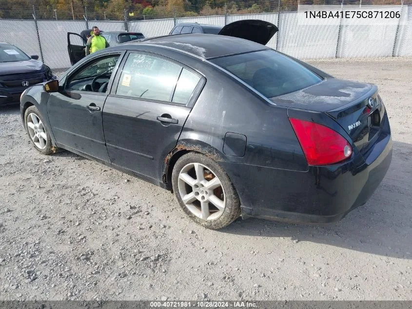 2005 Nissan Maxima 3.5 Se VIN: 1N4BA41E75C871206 Lot: 40721981