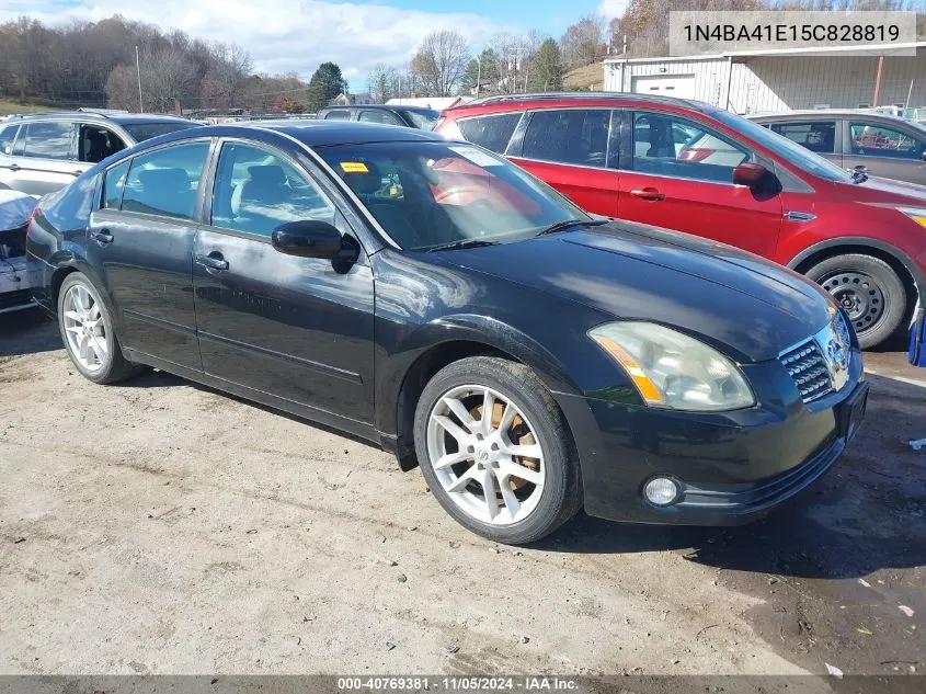 2005 Nissan Maxima 3.5 Se VIN: 1N4BA41E15C828819 Lot: 40769381