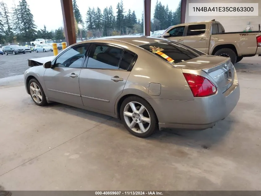 2005 Nissan Maxima 3.5 Se VIN: 1N4BA41E35C863300 Lot: 40859607