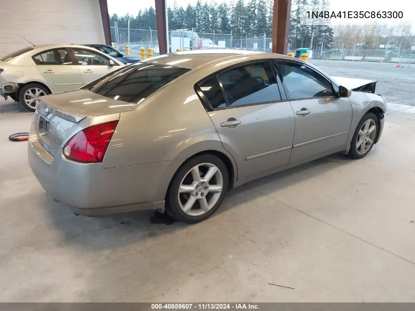 2005 Nissan Maxima 3.5 Se VIN: 1N4BA41E35C863300 Lot: 40859607