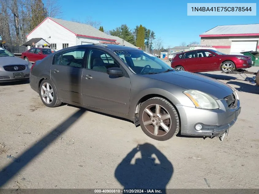 2005 Nissan Maxima 3.5 Se VIN: 1N4BA41E75C878544 Lot: 40900810