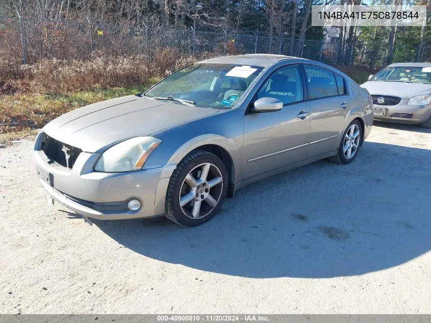 2005 Nissan Maxima 3.5 Se VIN: 1N4BA41E75C878544 Lot: 40900810