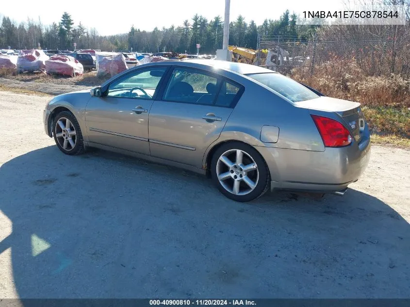 2005 Nissan Maxima 3.5 Se VIN: 1N4BA41E75C878544 Lot: 40900810