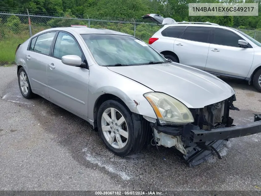 1N4BA41EX6C849217 2006 Nissan Maxima 3.5 Sl