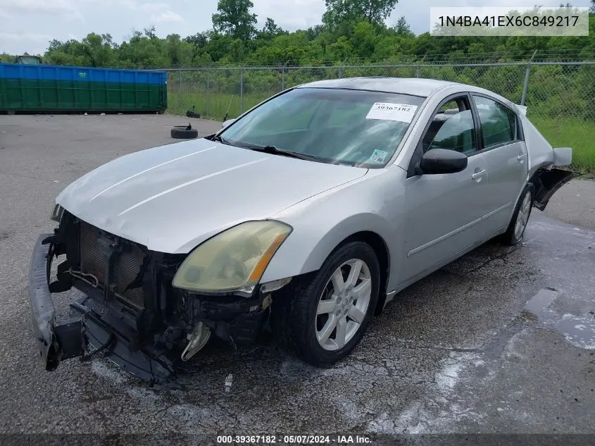 1N4BA41EX6C849217 2006 Nissan Maxima 3.5 Sl