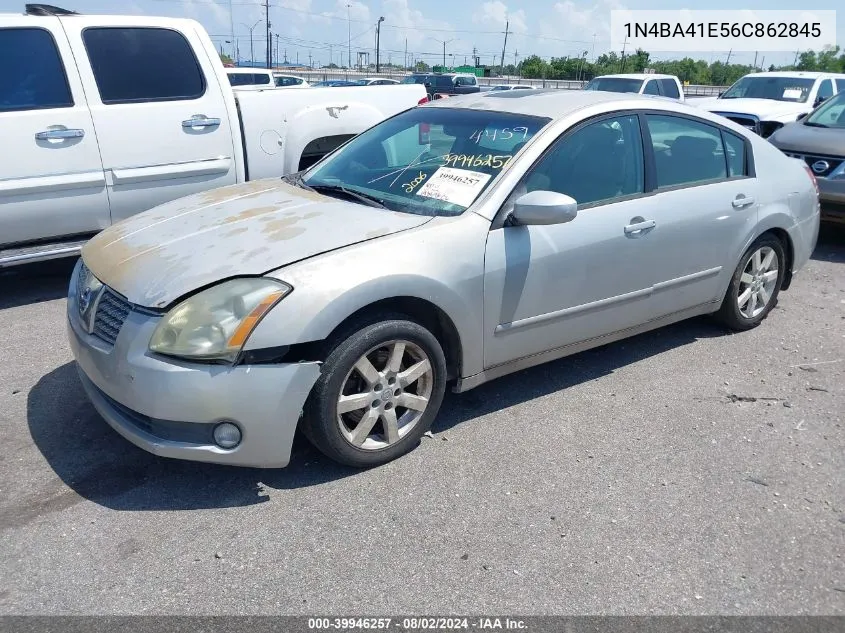 2006 Nissan Maxima 3.5 Sl VIN: 1N4BA41E56C862845 Lot: 39946257