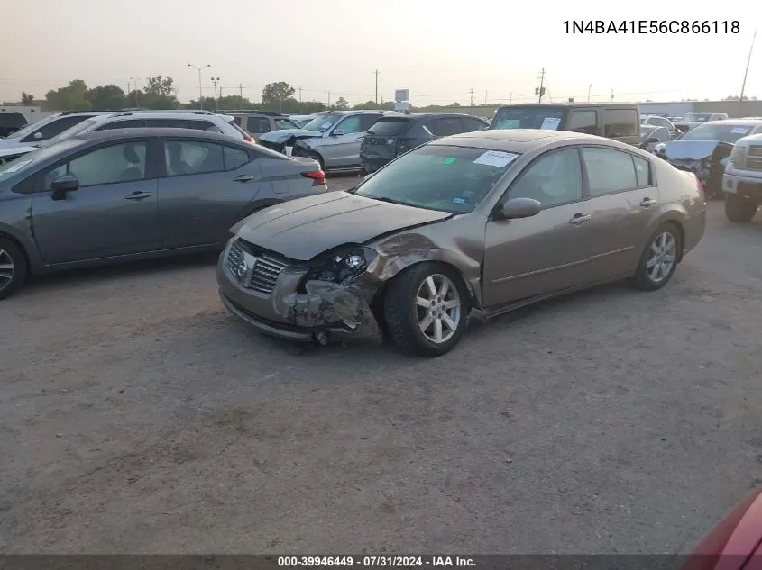 1N4BA41E56C866118 2006 Nissan Maxima 3.5 Sl