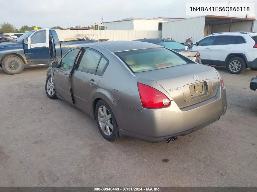 1N4BA41E56C866118 2006 Nissan Maxima 3.5 Sl