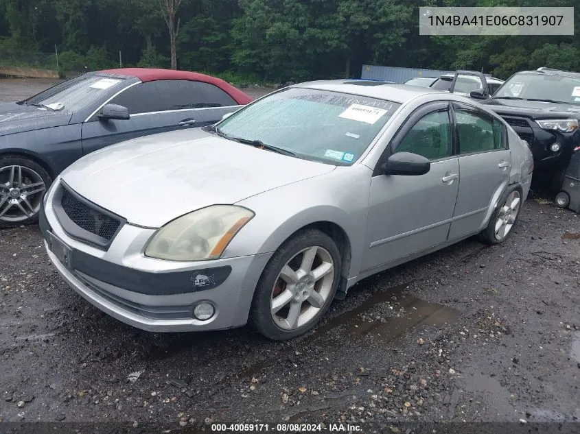 1N4BA41E06C831907 2006 Nissan Maxima 3.5 Se