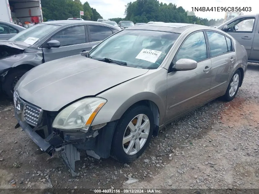 2006 Nissan Maxima 3.5 Se/3.5 Sl VIN: 1N4BA41E96C856403 Lot: 40332156