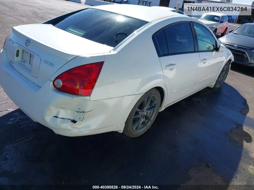 1N4BA41EX6C834264 2006 Nissan Maxima Se/Sl