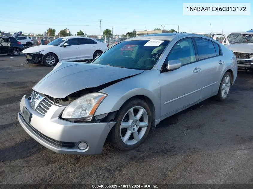 2006 Nissan Maxima 3.5 Se VIN: 1N4BA41EX6C813172 Lot: 40566329