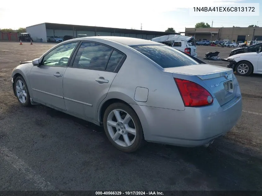 2006 Nissan Maxima 3.5 Se VIN: 1N4BA41EX6C813172 Lot: 40566329