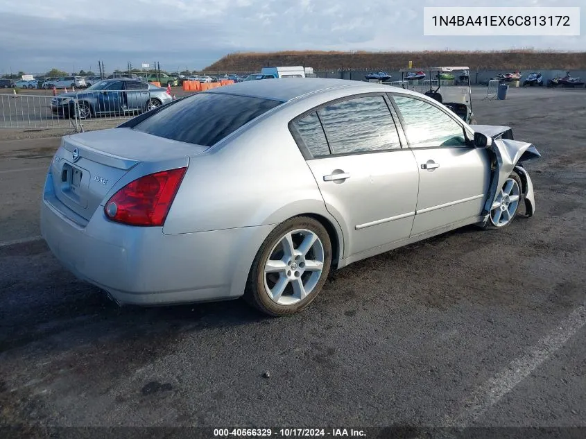 2006 Nissan Maxima 3.5 Se VIN: 1N4BA41EX6C813172 Lot: 40566329