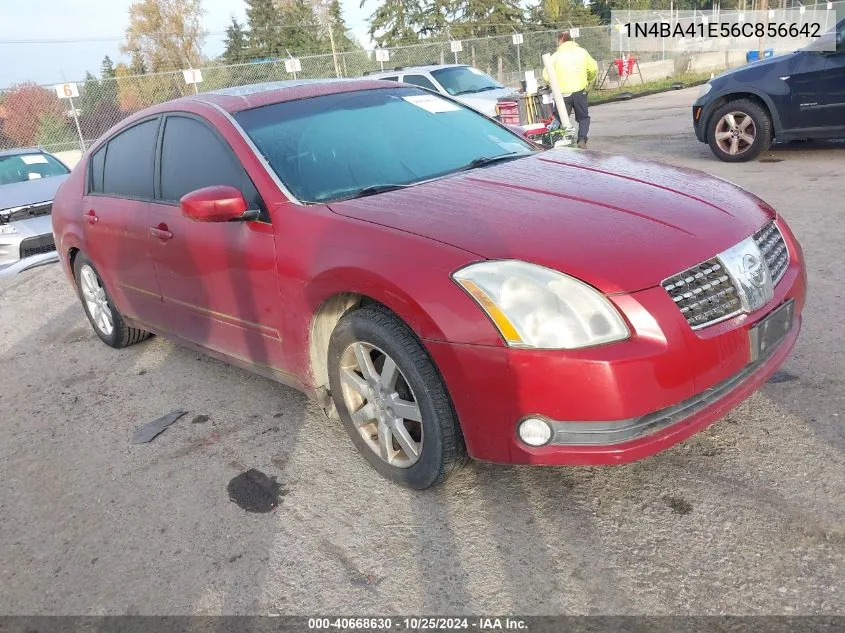 2006 Nissan Maxima 3.5 Sl VIN: 1N4BA41E56C856642 Lot: 40668630