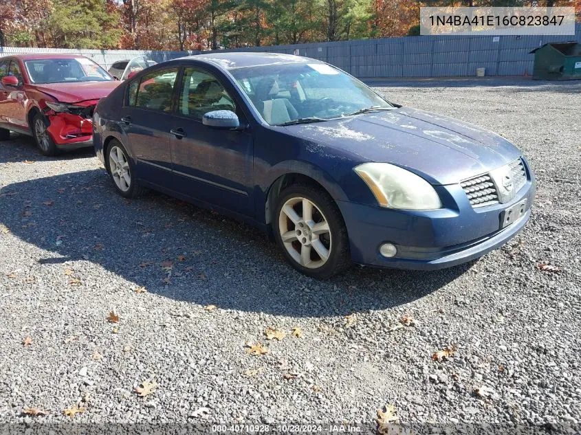 2006 Nissan Maxima 3.5 Se VIN: 1N4BA41E16C823847 Lot: 40710928