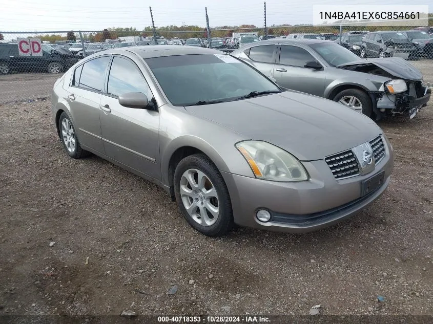 2006 Nissan Maxima 3.5 Sl VIN: 1N4BA41EX6C854661 Lot: 40718353