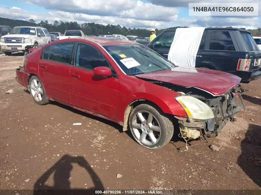 2006 Nissan Maxima 3.5 Se VIN: 1N4BA41E96C864050 Lot: 40790206