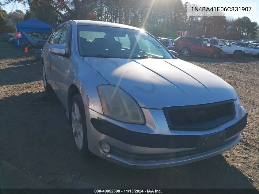 2006 Nissan Maxima 3.5 Se VIN: 1N4BA41E06C831907 Lot: 40852598