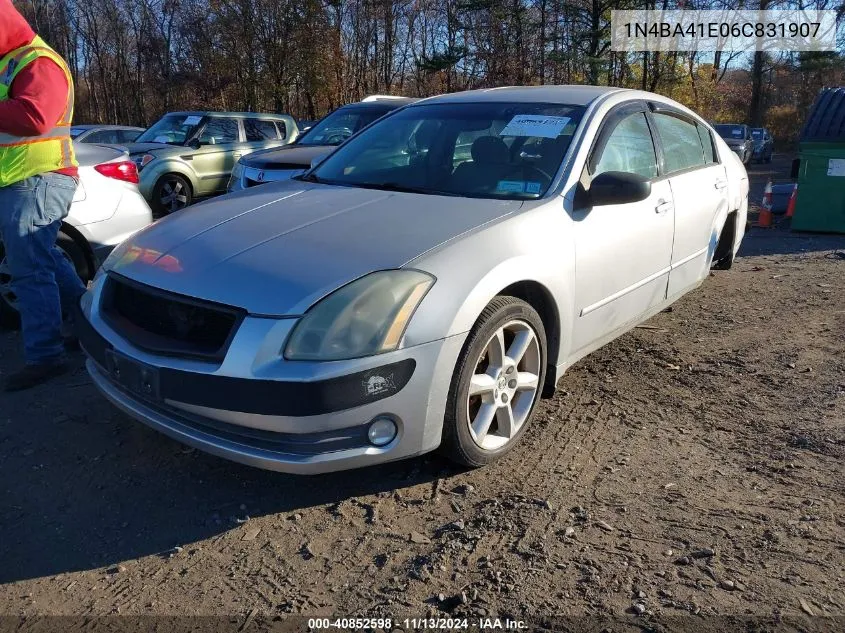 2006 Nissan Maxima 3.5 Se VIN: 1N4BA41E06C831907 Lot: 40852598