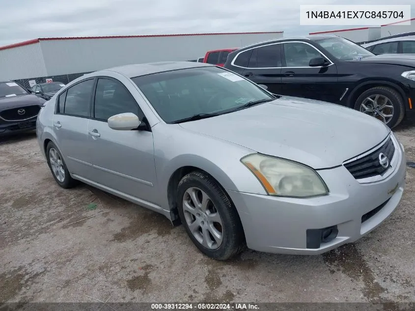 2007 Nissan Maxima 3.5 Sl VIN: 1N4BA41EX7C845704 Lot: 39312294