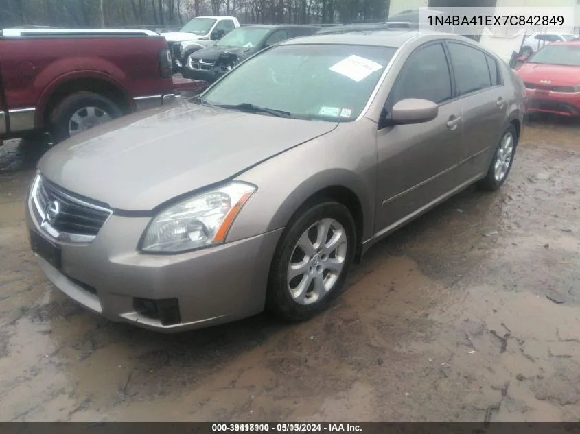 1N4BA41EX7C842849 2007 Nissan Maxima 3.5 Sl