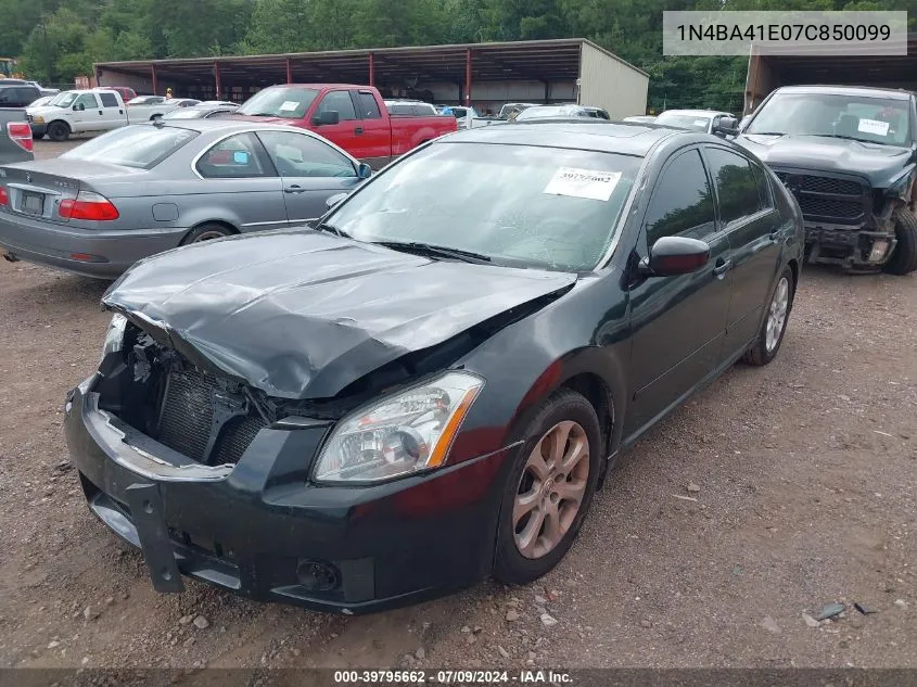 2007 Nissan Maxima 3.5 Sl VIN: 1N4BA41E07C850099 Lot: 39795662