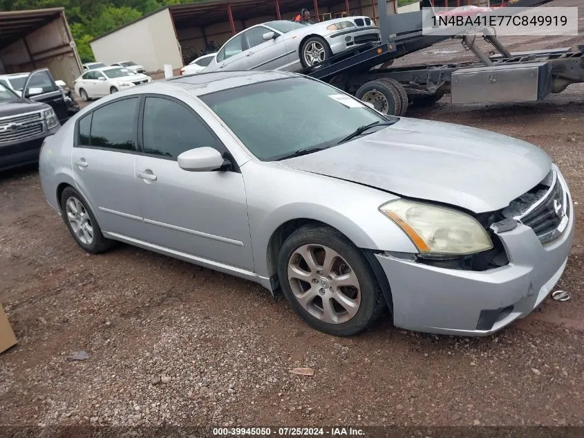 1N4BA41E77C849919 2007 Nissan Maxima 3.5 Sl