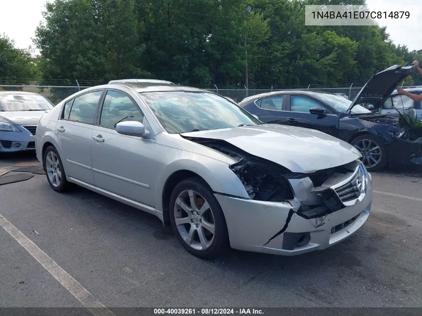 1N4BA41E07C814879 2007 Nissan Maxima 3.5 Se