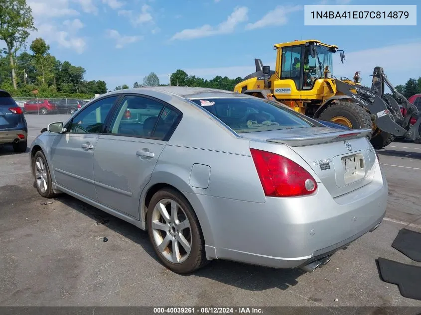 1N4BA41E07C814879 2007 Nissan Maxima 3.5 Se