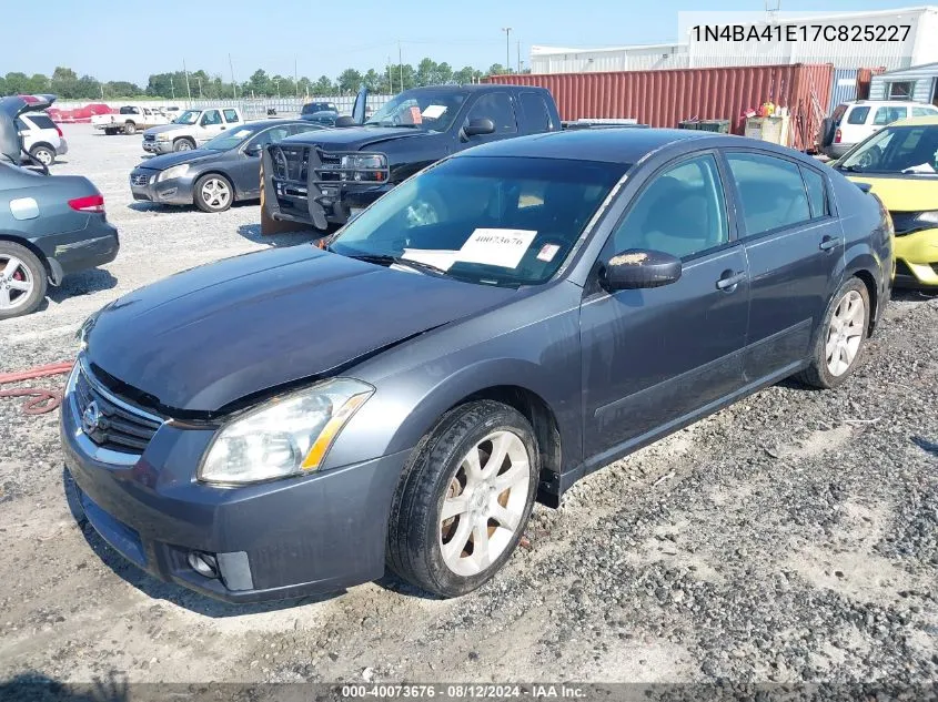 2007 Nissan Maxima 3.5 Se VIN: 1N4BA41E17C825227 Lot: 40073676