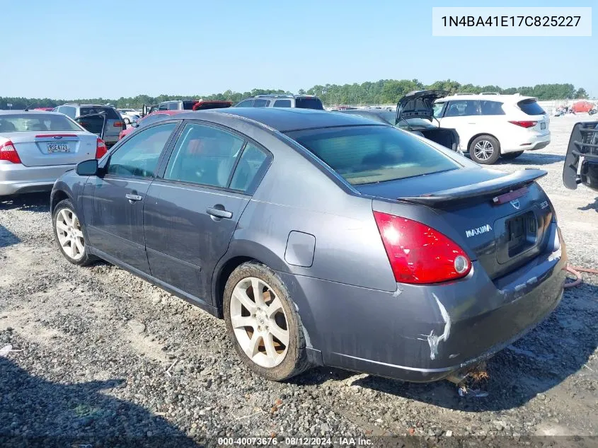 2007 Nissan Maxima 3.5 Se VIN: 1N4BA41E17C825227 Lot: 40073676