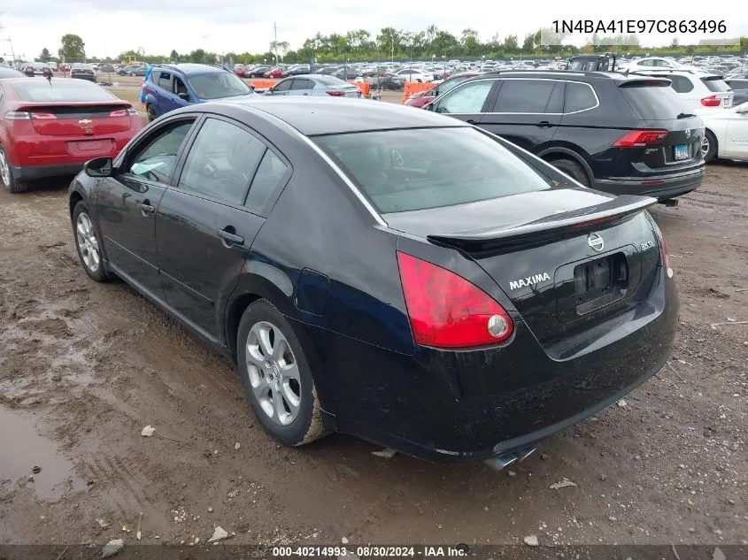 1N4BA41E97C863496 2007 Nissan Maxima 3.5 Sl