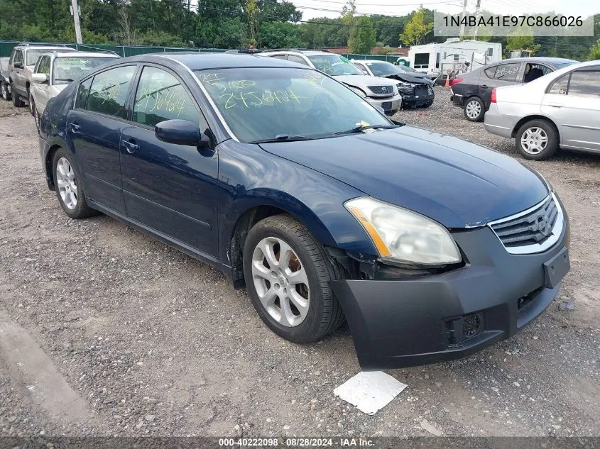 1N4BA41E97C866026 2007 Nissan Maxima 3.5 Sl