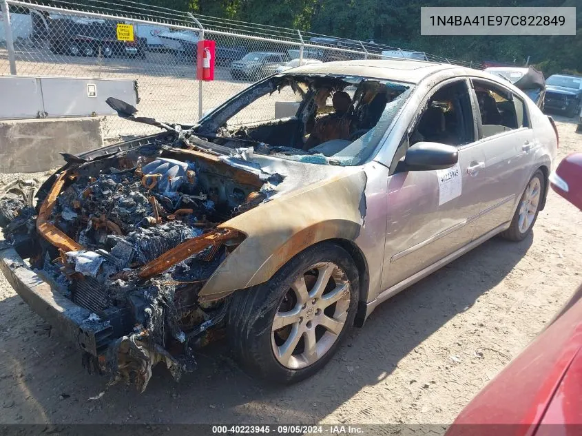 1N4BA41E97C822849 2007 Nissan Maxima 3.5 Se