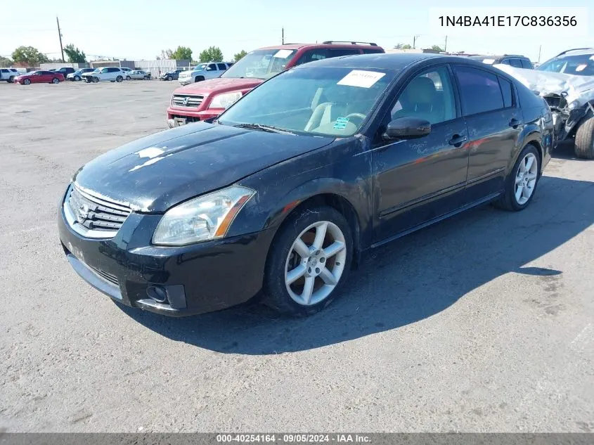 1N4BA41E17C836356 2007 Nissan Maxima 3.5 Se