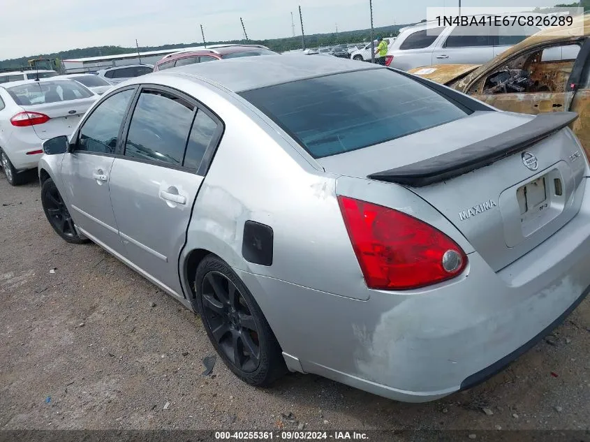 1N4BA41E67C826289 2007 Nissan Maxima 3.5 Se