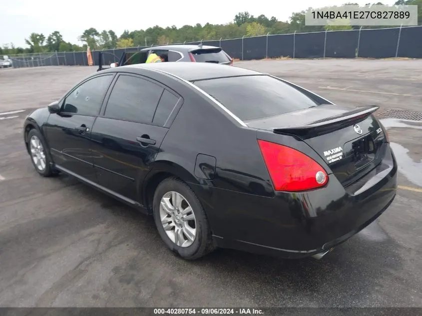 1N4BA41E27C827889 2007 Nissan Maxima 3.5 Sl