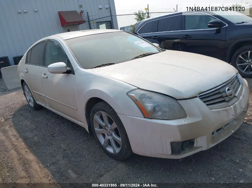 1N4BA41E87C841120 2007 Nissan Maxima 3.5 Se