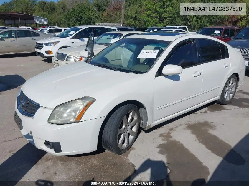 1N4BA41E47C837520 2007 Nissan Maxima 3.5 Se