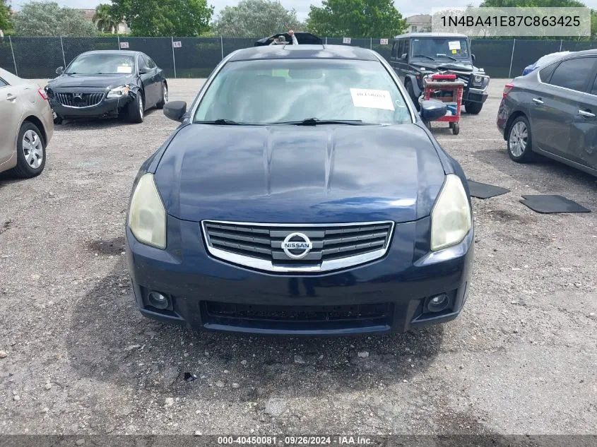 1N4BA41E87C863425 2007 Nissan Maxima 3.5 Se