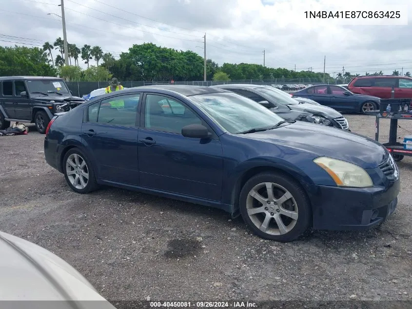 1N4BA41E87C863425 2007 Nissan Maxima 3.5 Se