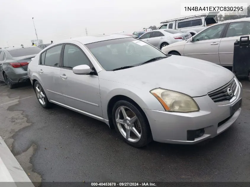 2007 Nissan Maxima 3.5 Se VIN: 1N4BA41EX7C830295 Lot: 40453678