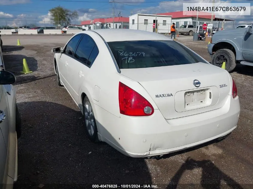 1N4BA41E67C863679 2007 Nissan Maxima 3.5 Sl